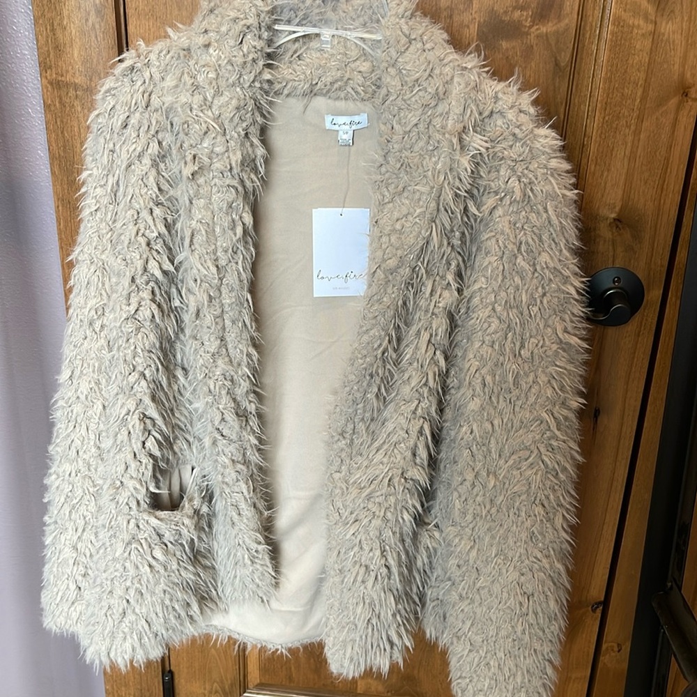 Teddy Bear Jacket - size small. NWT